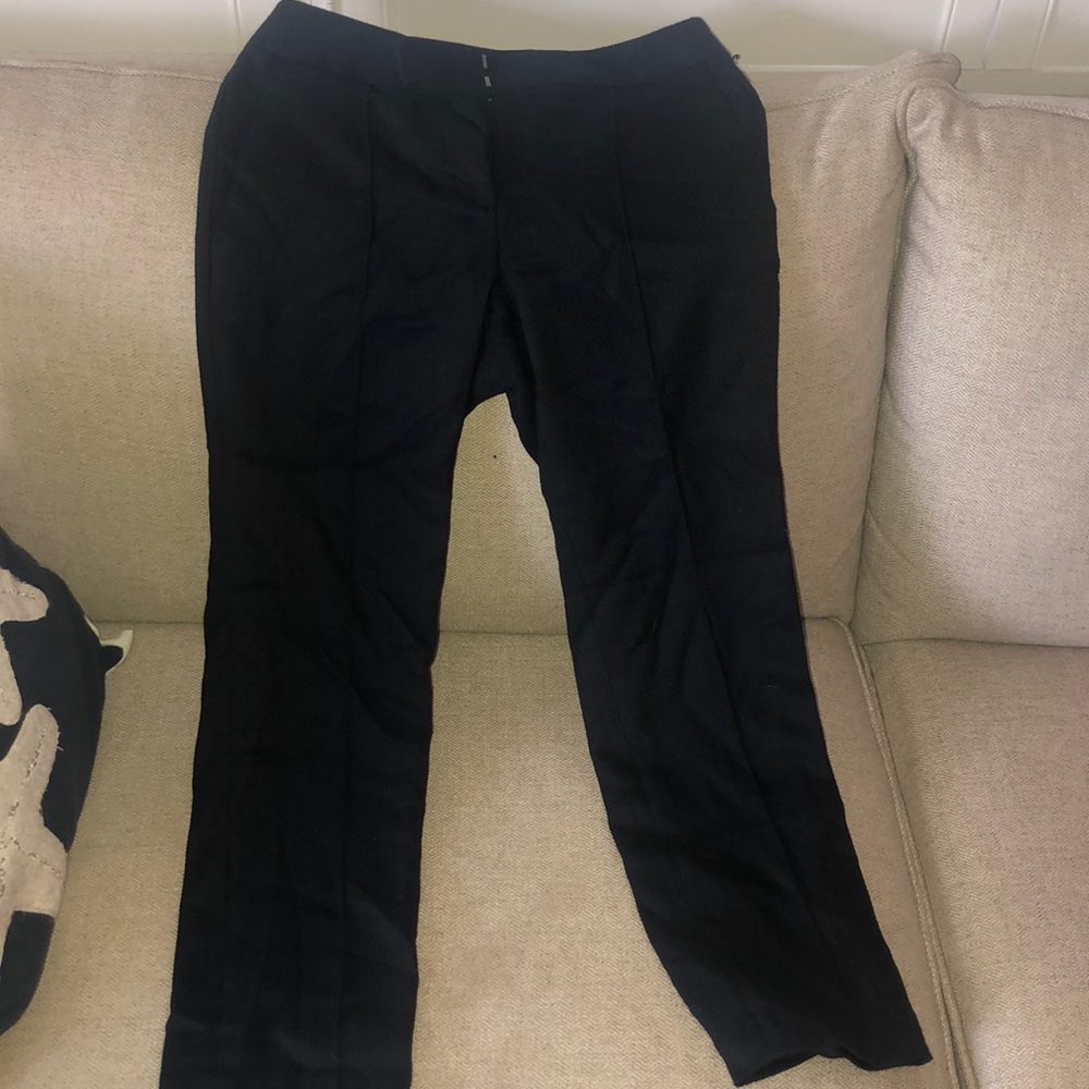 Brand new herringbone pattern navy dress pants